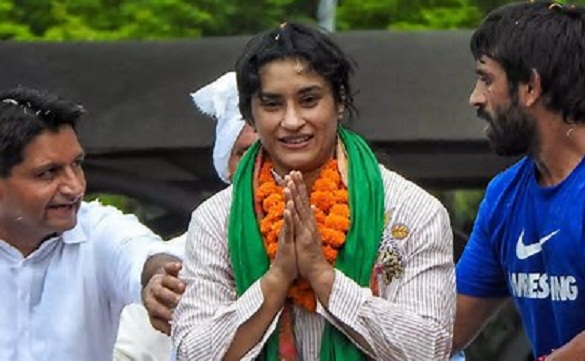 Vinesh Phogat triumphs in Julana's dangal.